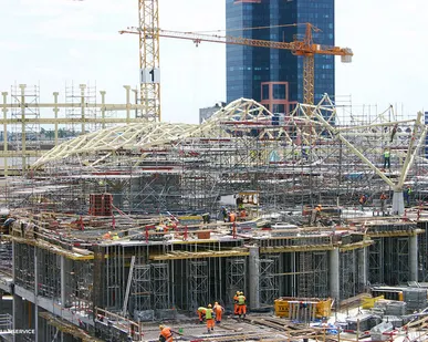 фото Леса фасадные строительные