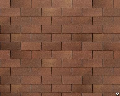 фото Гибкая черепица Shinglas, серия Классик Фламенко, цвет Коричневый