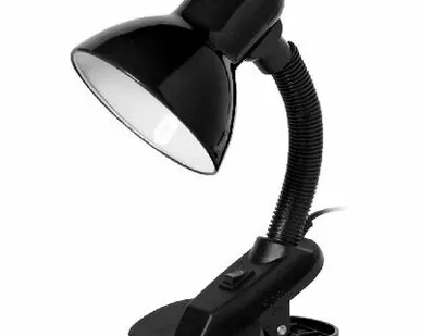 фото Smartbuy Настольный светильник Smartbuy Е27 с прищепкой Black в пакете (SBL-DeskL01-Black)