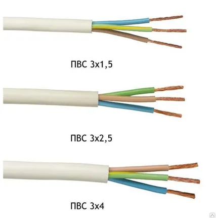 Фото №0 Кабель ПВС 3х1,5 ГОСТ