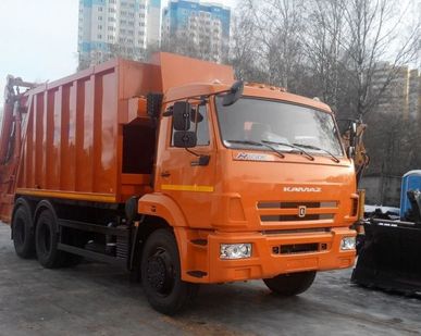 фото КО-427-01 на шасси КамАЗ 65115-3081-23 Мусоровоз (c порталом) Евро4