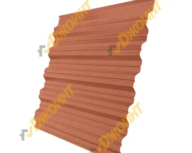 фото Профнастил НС-35 0,5 PurAge полиуретан RR 750 терракотовый