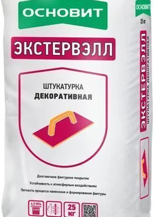 Фото №0 Штукатурка короед (зерно 2мм) OS-2.0 WK ОСНОВИТ ЭКСТЕРВЭЛЛ белая 25 кг