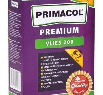 фото Клей для флизелиновых обоев PRIMACOL PREMIUM VLIES 300 гр