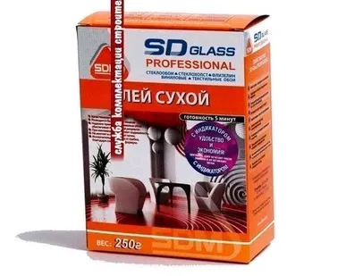 фото Клей SD-Glass Professional универсальный для стеклохолста, стеклообоев