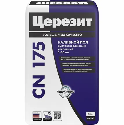 Фото №0 Пол самовыравнивающийся Ceresit CN 175 универсальный 25 кг