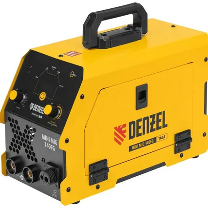 Фото №0 Аппарат инвертор. полуавтомат. сварки Mini MIG-140FG, 140 А, ПВ 60% Denzel