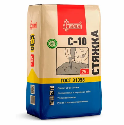 Фото №0 Стяжка для пола Старатели С-10 30-100мм 25кг