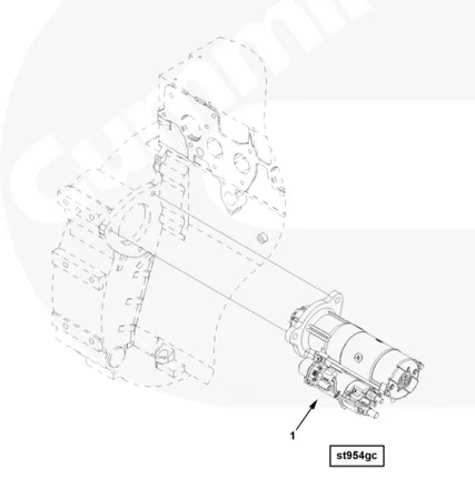 Фото №0 Стартер двигателя Cummins ISG12 3695772