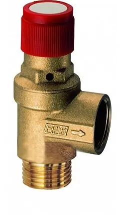 Фото №0 Предохранительный клапан FAR FA 2004 121230 муфтовый (ВР/НР), латунь, 3 бар, Ду 15 (1/2") / Ду 15 (1/2")