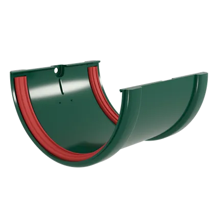 Фото №0 Соединитель желобов ПВХ Grand Line Стандарт, зеленый