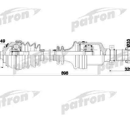 Фото №0 PDS0242 Полуось