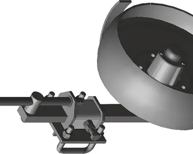 фото Механизм колеса РЗЗ.06.000-02 для лемешных плугов ПЛН-4-35 ПЛН-5-35