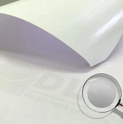 Фото №0 Легкосъёмная пленка с точечным клеем DLC ПЭТ прозрачная полуглянцевая, 140 мкм, 1,37 x 50 м