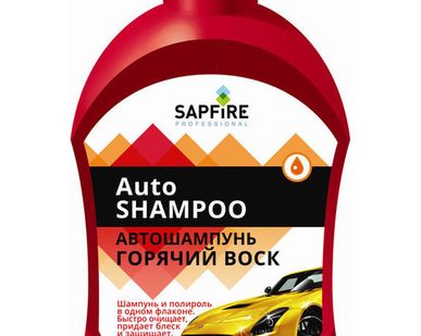 фото SSK-1320 Автошампунь Горячий воск SAPFIRE 500мл
в