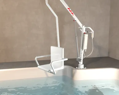 фото Подъемник для бассейна Модель: Посейдон с электрическим приводом