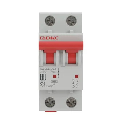 Фото №1 Выключатель автоматический модульный YON MD63-2C25-10 10кА DKC MD63-2C25-10