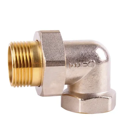 Фото №0 Соединитель с накидной гайкой угловой лат. Г/Ш 3/4" BAODI