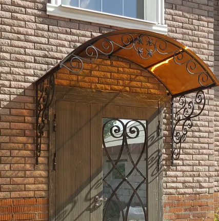Фото №0 Козырек кованый над дверью, входом, крыльцом