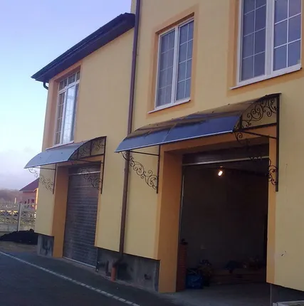 Фото №0 Козырек из поликарбоната