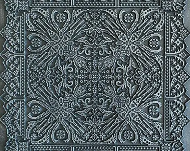фото Чугунная плитка "Кружева"