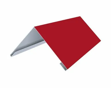 фото Конек плоский 145х145мм 2,5 м рубин