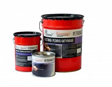 фото Резинобитумная мастика "PETROMAST" (ведро 21,5 л/18 кг)