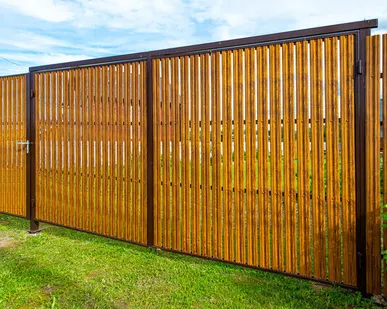 фото Распашные ворота Премиум