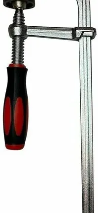 Фото №0 Струбцина кованная F-тип 200х60мм c винтовой рукояткой для установки в Т-паз