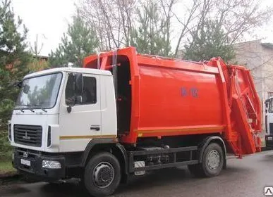 фото Мусоровоз КО-427-73 на шасси МАЗ-5340В2-485 (бескаркасный, с порталом)