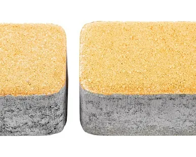 фото Тротуарная плитка Берит Комплект Классико Желтая 172х115х80, 115х115х80 на белом цементе