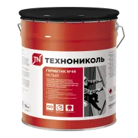фото Герметик бутил-каучуковый Технониколь №45 (белый), ведро 16 кг