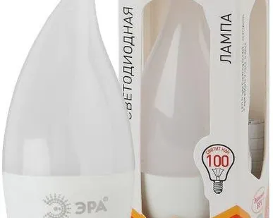 фото Лампа светодиодная BXS-11W-827-E14 свеча на ветру 880лм ЭРА Б0032992