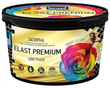 фото Затирка Bergauf Elast Premium серая, 2кг. (шов 1-10мм)