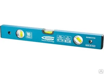 Фото №0 Уровень алюминиевый усиленный, 400 мм, толщина проф. 2 мм, 3 глазка GROSS