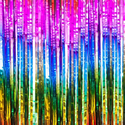 Фото №0 Занавес Дождь Радужный 1м х 2м