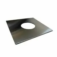 фото Фланец декоративный 500х500 (диаметр 200 мм.) нерж 0,5 мм AISI 430