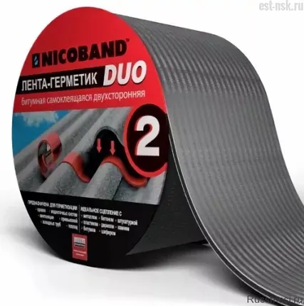 Фото №0 ДВУХСТОРОННЯЯ ЛЕНТА-ГЕРМЕТИК NICOBAND DUO 10 мх10 см