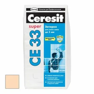 Фото №0 Затирка цементная Ceresit CE 33 Super Персик №28 2 кг