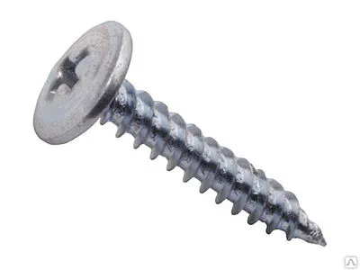 Фото №0 Саморез фосфатированный 4.8х100 острый, потай, РН2, редкий шаг, 1кг в уп