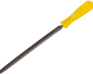 фото Напильник трехгранный пластмассовая рукоятка, №2 200мм