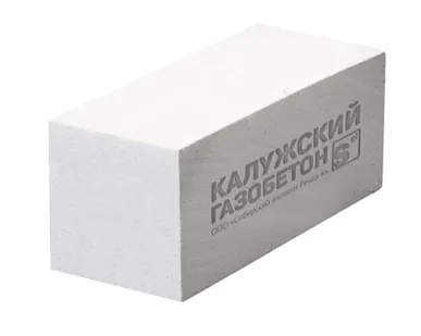 фото Блок газобетонный Калужский стеновой 625x300x250 D500
