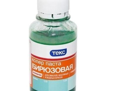 фото Колеровочная паста №19 бирюзовая Текс 0,5л