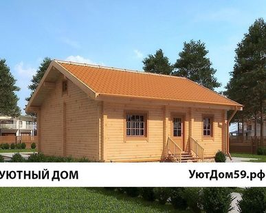 фото Сруб дома 9х9 из профилированного бруса