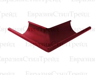 фото Угол желоба внешний D125 OSNO | RAL 3005 Красное вино