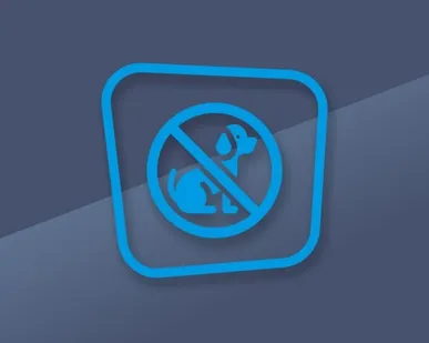 фото Наклейка «Запрещен вход с животными».