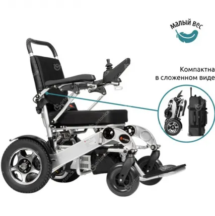 Фото №1 Кресло - коляска с электроприводом Ortonica PULSE 640 РU (15", 38 см, 50 см, 30 кг)