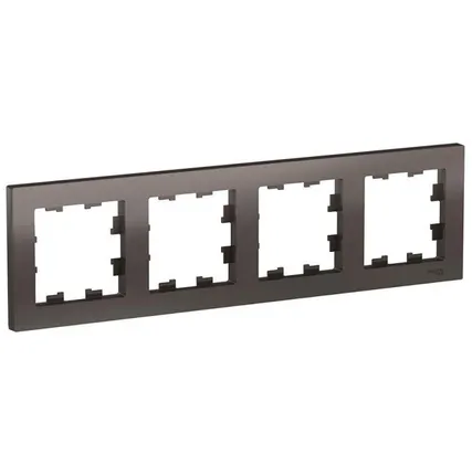 Фото №0 Рамка 4-м AtlasDesign универс. мокко SchE ATN000604
