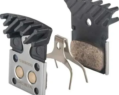фото Тормоза 0 Тормозные колодки SHIMANO для диск. тор. L04C мет. с радиатором ,с пружиной , с шплинтом