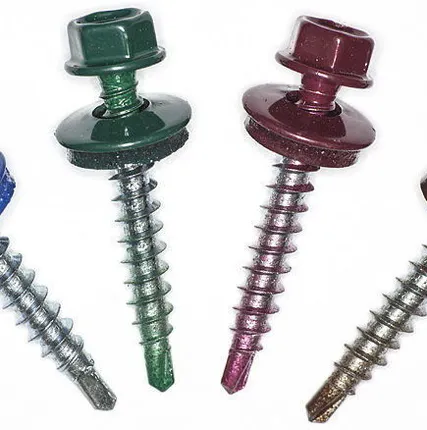 Фото №0 Саморез 4,8*19 RAL 9003 для скрепления профлиста